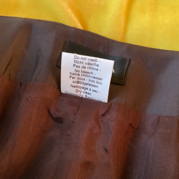 ZAPA Silk Skirt Brown Full Length - Picture 11 of 13